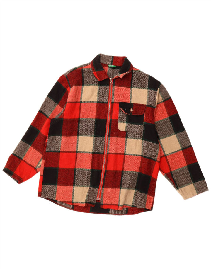 BENETTON ženska košulja od flanela UK 18 XL višebojni karirani akril