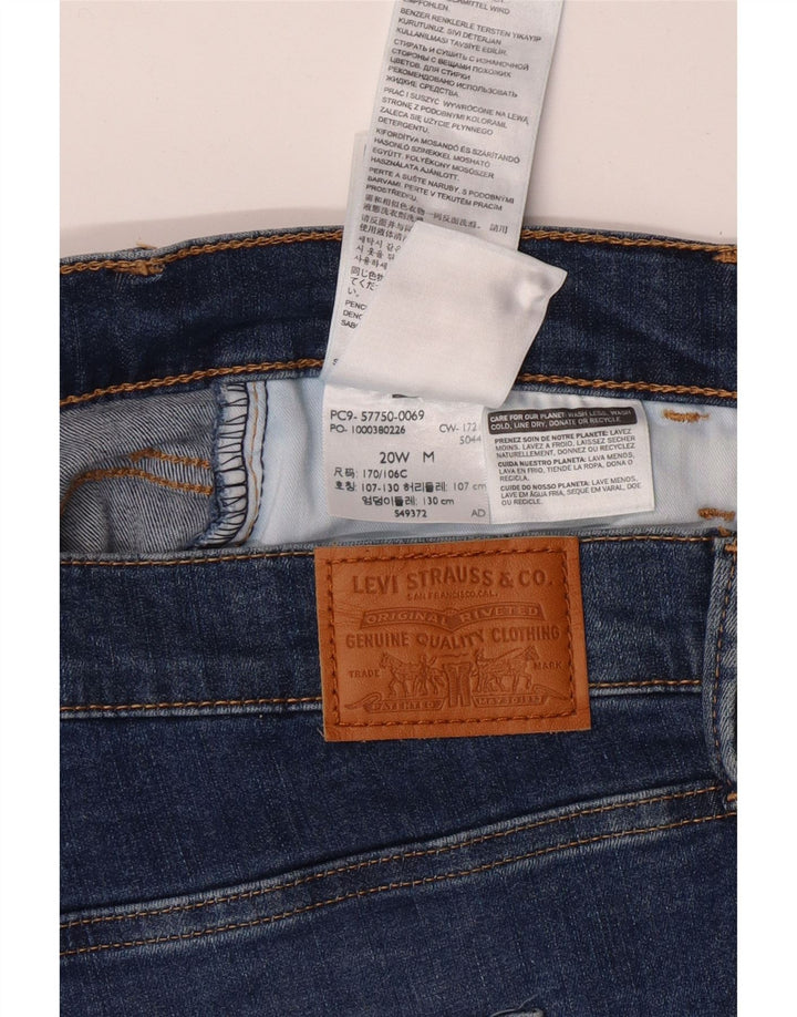 LEVI'S ženske 720 super uske traperice visokog struka US 20 3XL W40 L29 plava