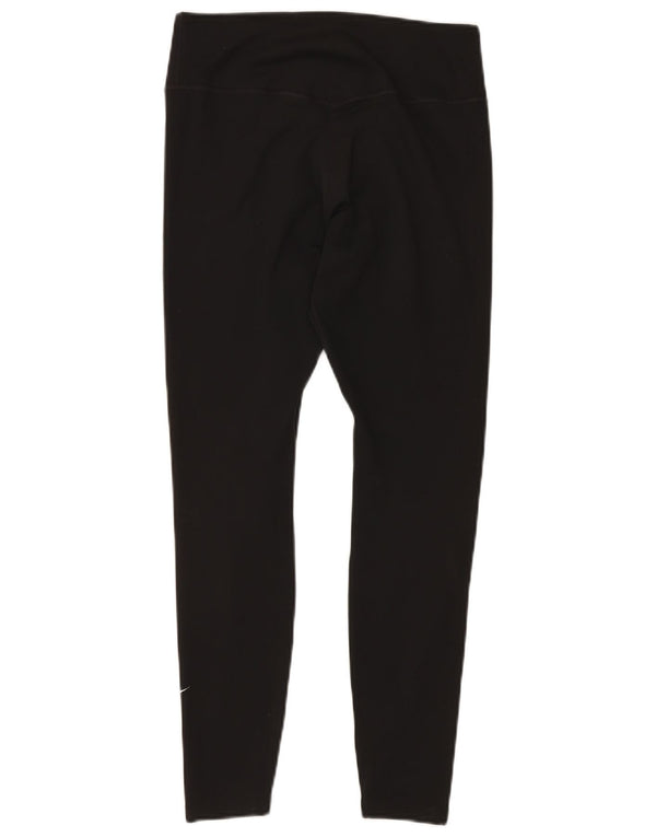 NIKE Ženske Dri Fit Leggings UK 12 Srednji crni poliester
