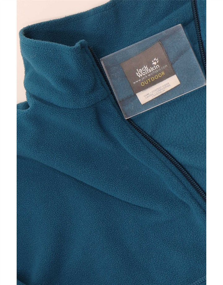 Jack Wolfskin muški džemper od flisa s patentnim izrezom UK 36/38 Srednje plavi poliester