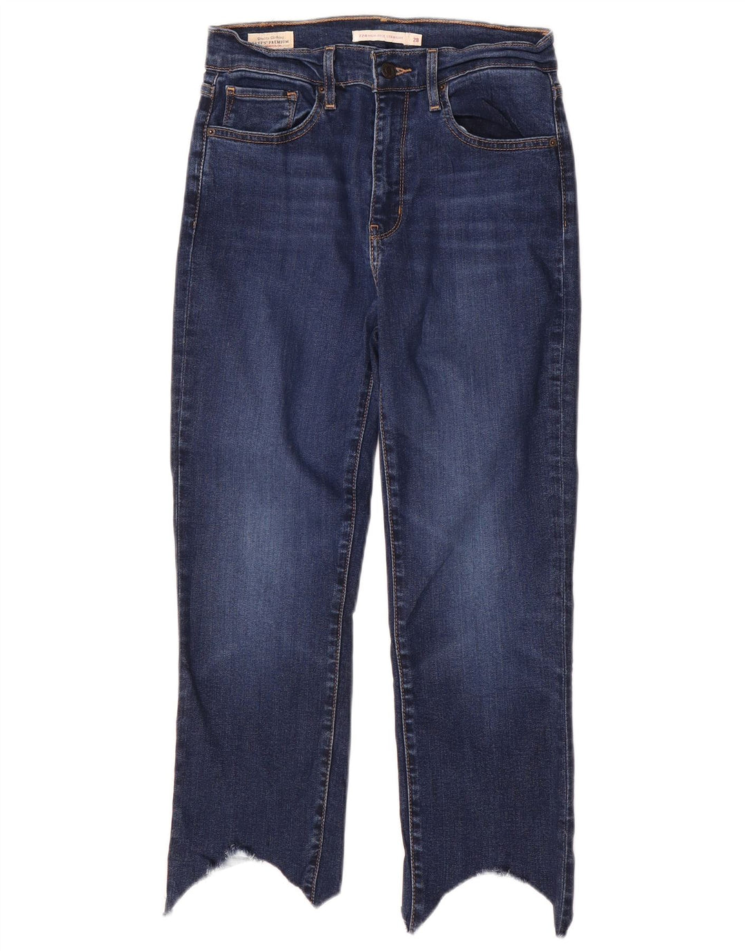 Levi's ženske 724 kratke kratke traperice visokog struka W28 L23 plave