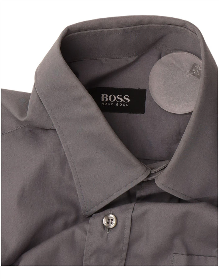Hugo Boss muška košulja veličina 40 15 1/2 srednje siva