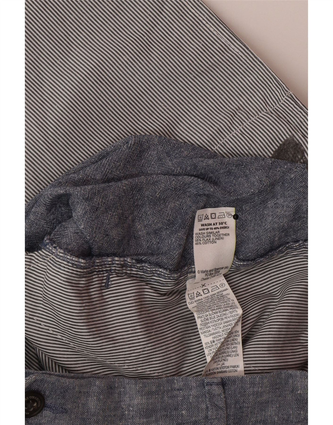 Marks & Spencer muške chino kratke hlače W34 velika plava platna