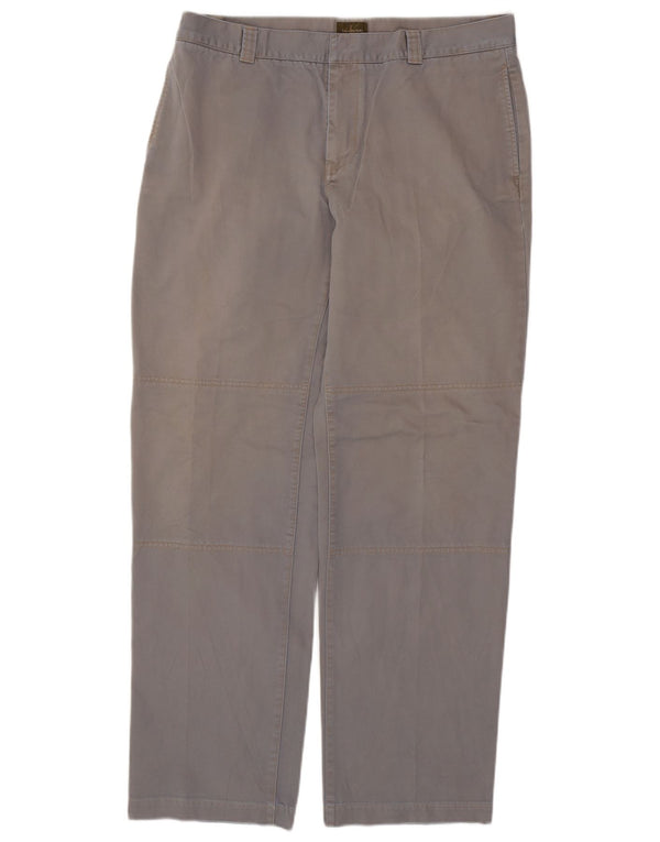 CALVIN KLEIN Muške ravne chino hlače W36 L34 Plavi pamuk