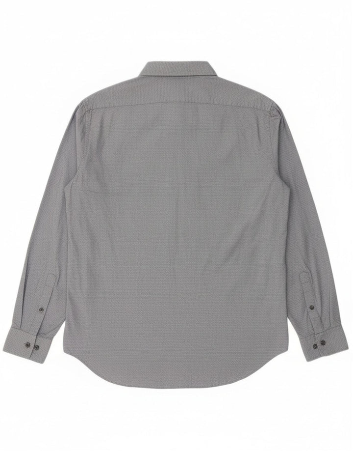 Calvin Klein muška uska košulja velike tamnoplave geometrije