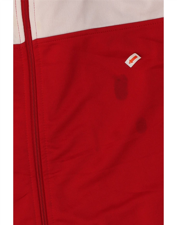 ASICS muška gornja jakna trenirke srednje crvene boje od poliestera