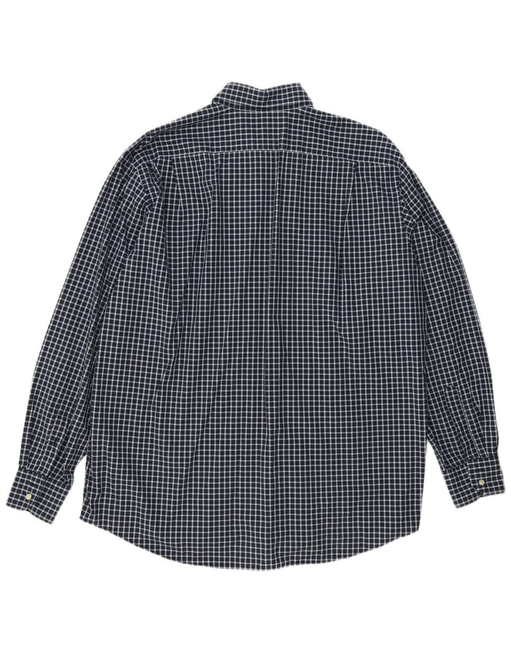 Lacoste muška košulja veličina 44 XL tamnoplavi pamuk od ginghama