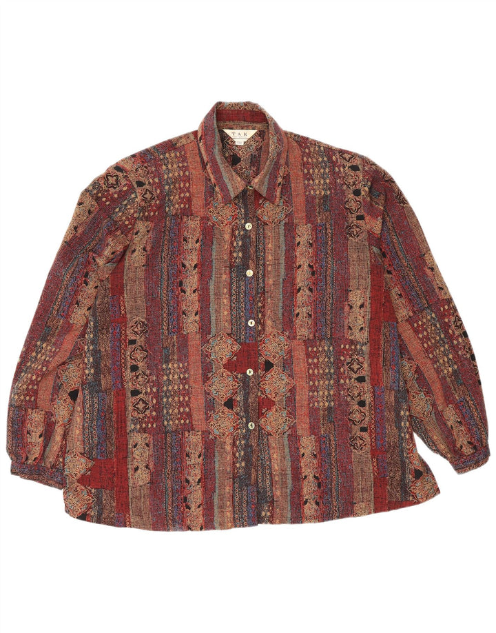 Tak ženska košulja UK 20 2XL smeđa patchwork