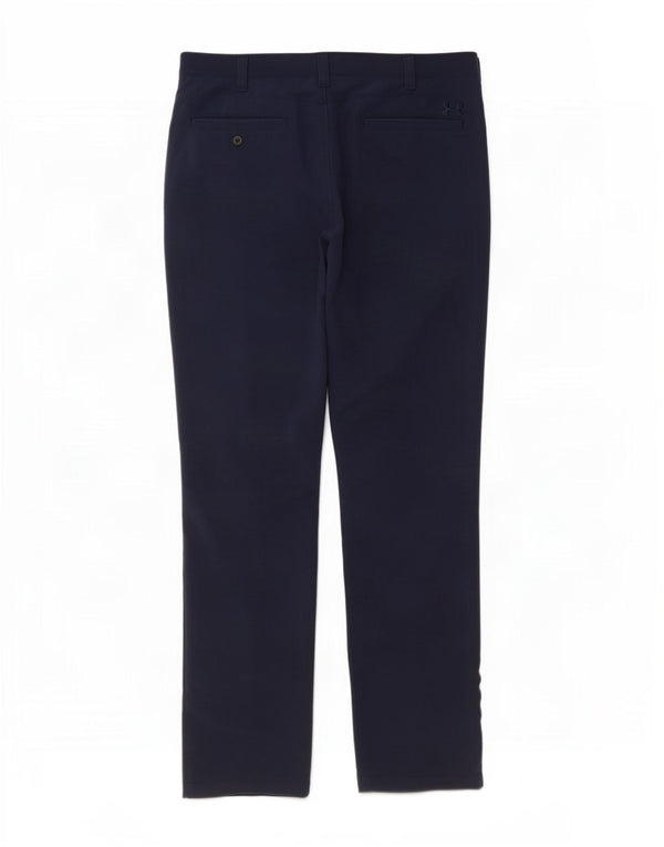 Under Armour muške ravne chino hlače W40 L34 tamnoplavi najlon