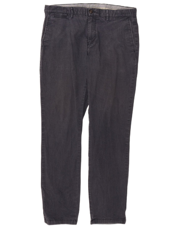 Tommy Hilfiger muške ravne chino hlače W36 L32 tamnoplave na točkice