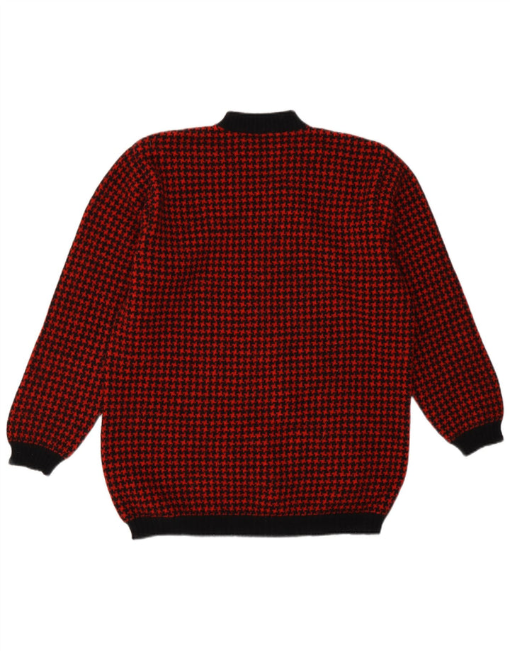 Benetton ženski džemper s kornjačičastim ovratnikom UK 14 srednje crvene retro boje