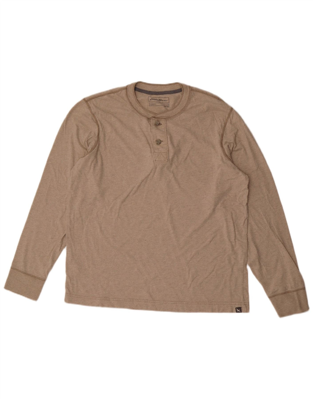 Eddie Bauer muška majica dugih rukava, veliki bež pamuk