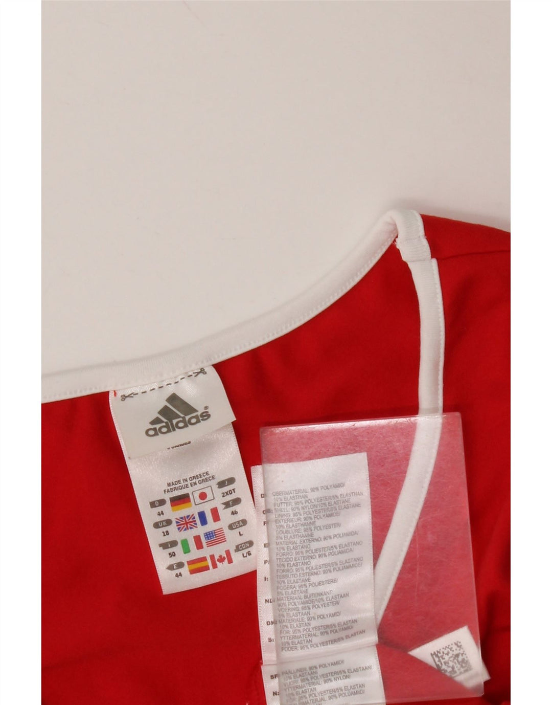 ADIDAS ženski prsluk UK 18 XL, crveni najlon