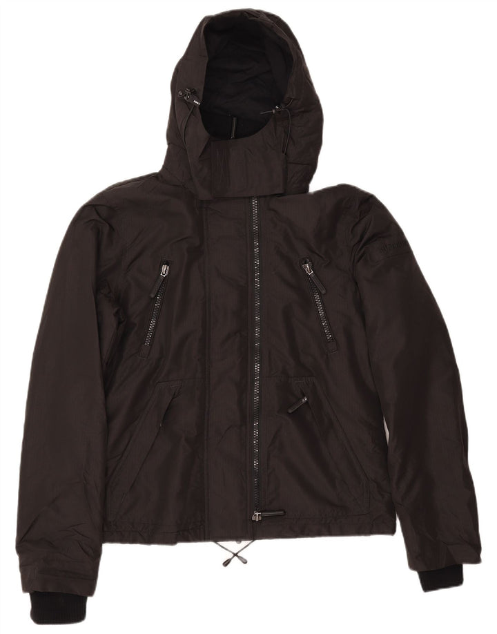 Superdry ženska jakna vjetrovka s kapuljačom UK 12 srednje crna