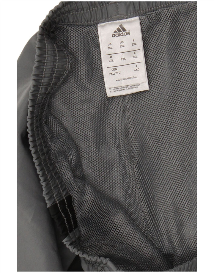 Adidas muške sportske kratke hlače 2XL sivi Colourblock poliester