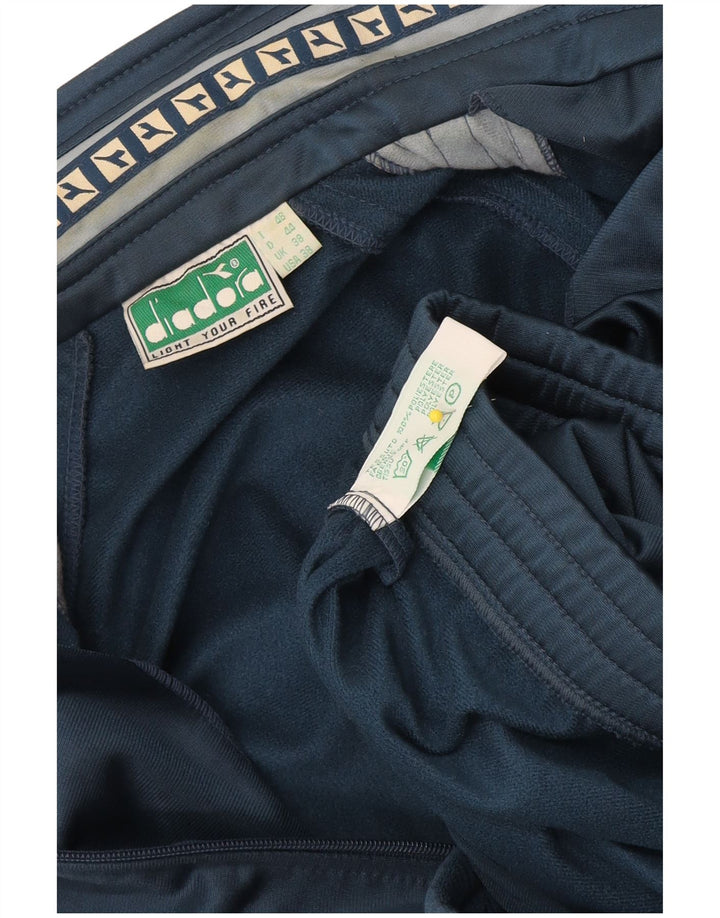 Diadora muška trenirka s grafičkim motivima, gornja jakna UK 38 srednje plavi poliester