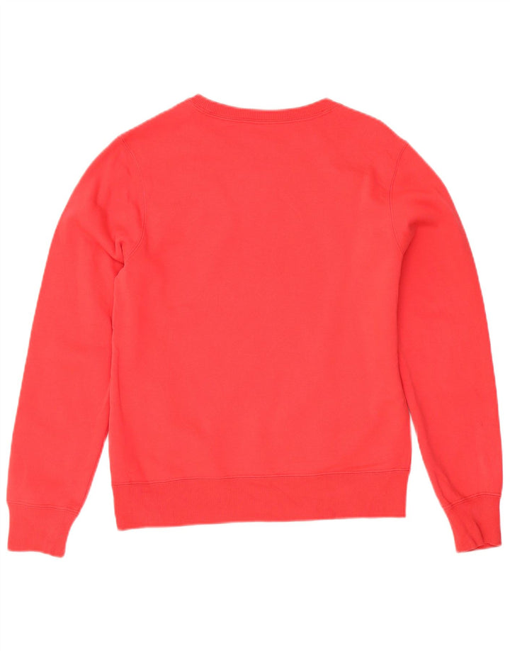 NIKE Womens Graphic Sweatshirt Jumper UK 8 Small Red Cotton