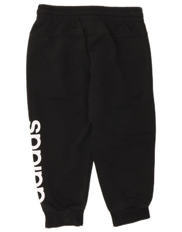 Adidas Ženske Capri Graphic Trenirke Hlače Joggers UK 4/6 XS Crne