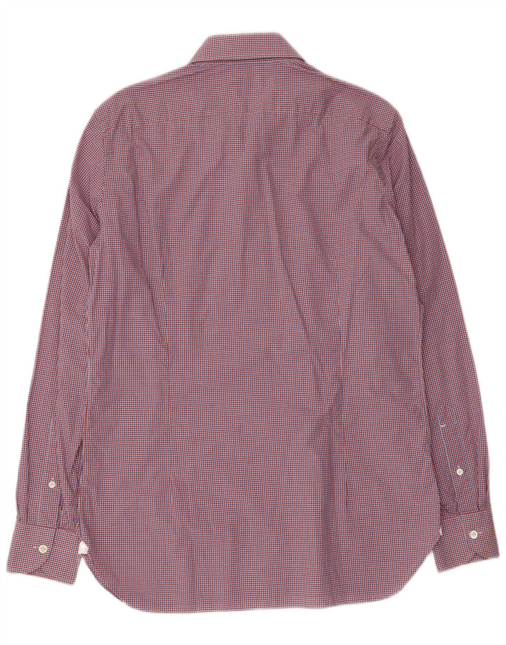 BORRELLI muška košulja veličina 39 15 1/2 srednje raznobojni karirani pamuk