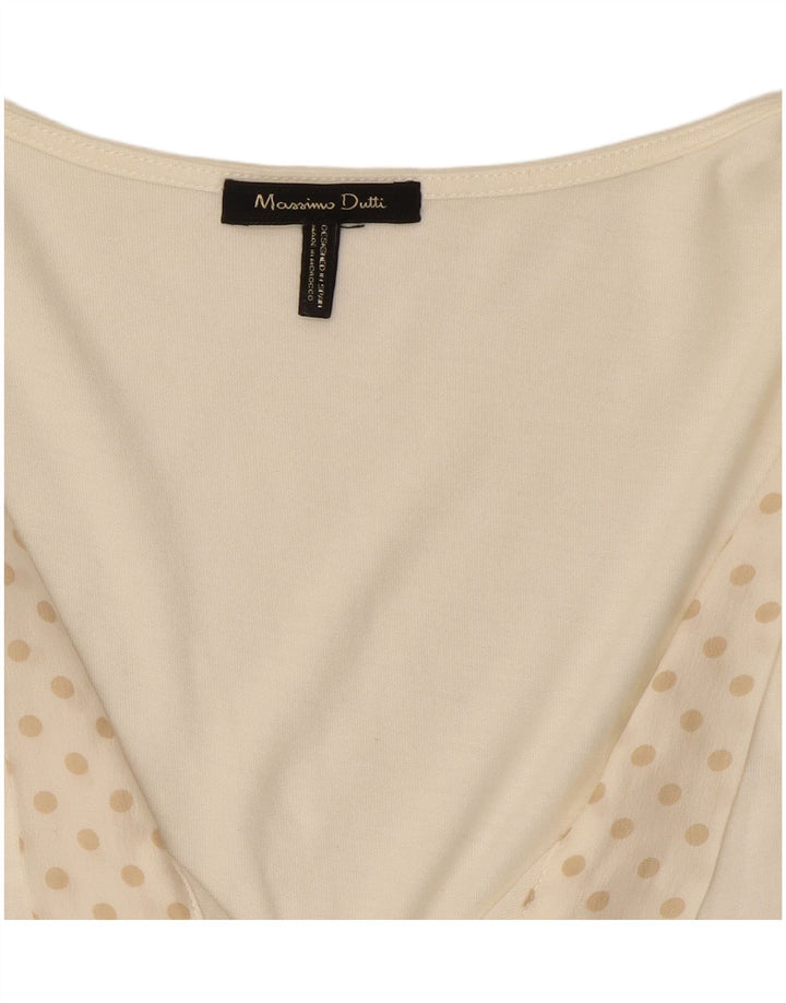 Ženska majica bez rukava Massimo Dutti UK 12 srednje bijele točkice