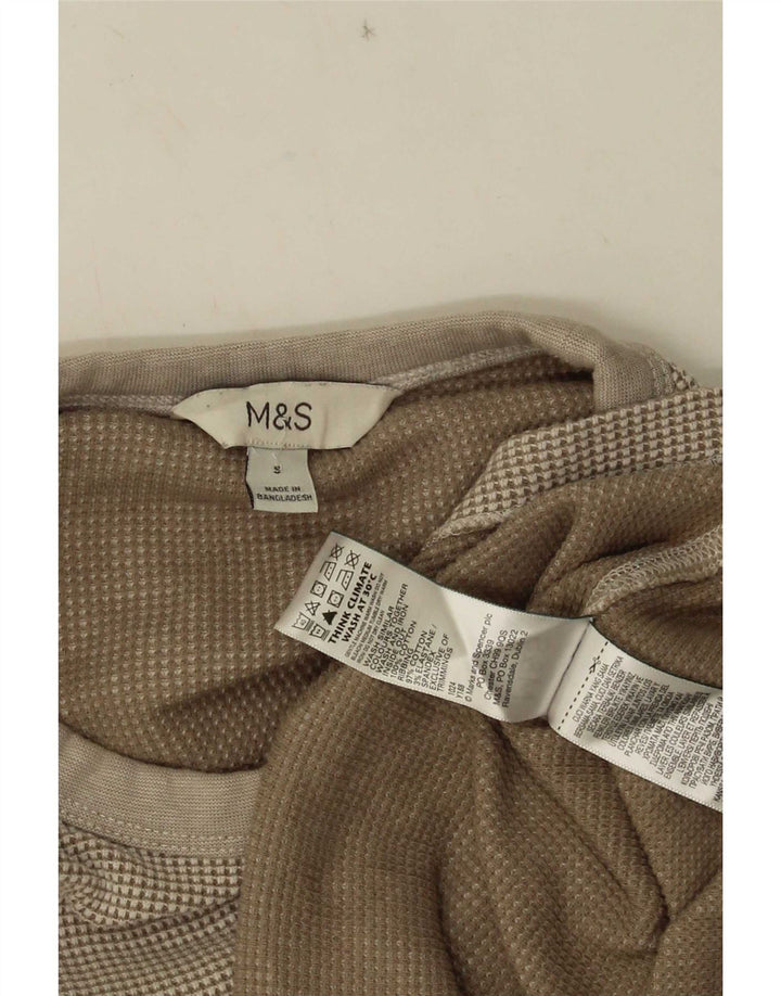 Marks & Spencer muška majica s dugim rukavima srednje bež pamučne boje
