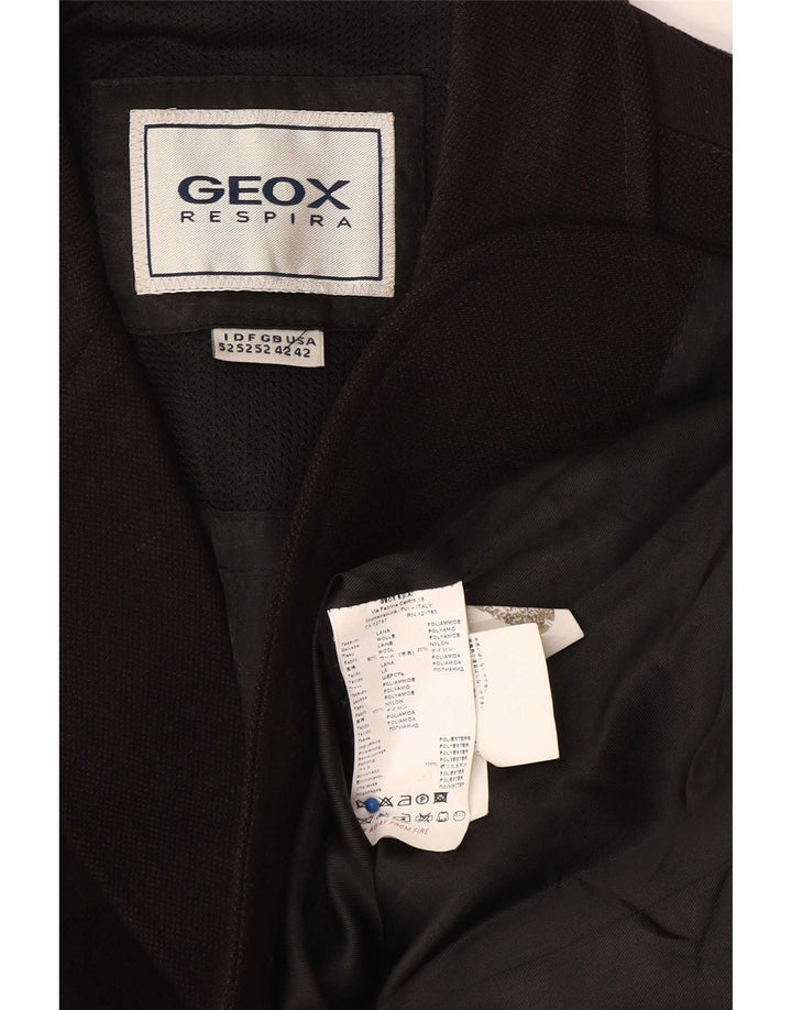 Geox Mens Respira sako sa 3 gumba UK 42 XL crna vuna