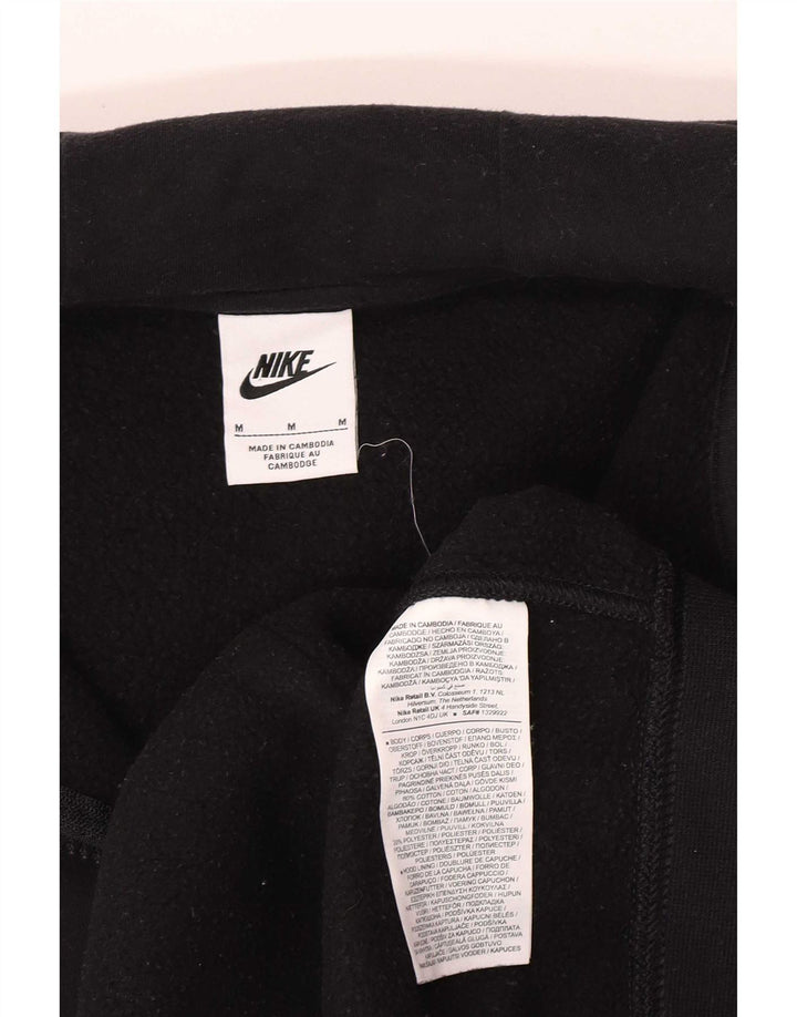 Nike muški pulover s kapuljačom na patentni zatvarač Srednje crni pamuk