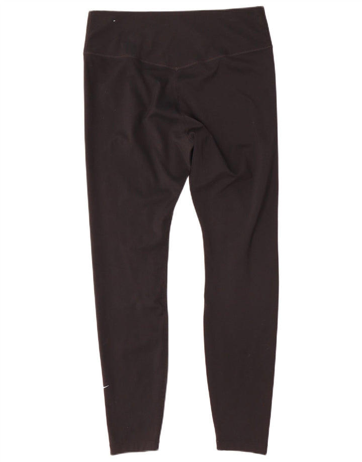 Nike Ženske Dri Fit Leggings UK 16 Veliki crni poliester