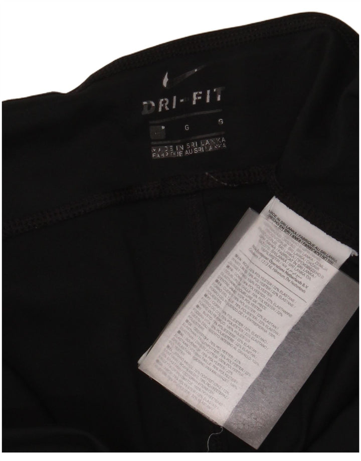 Nike Ženske Dri Fit Leggings UK 14 Veliki crni poliester