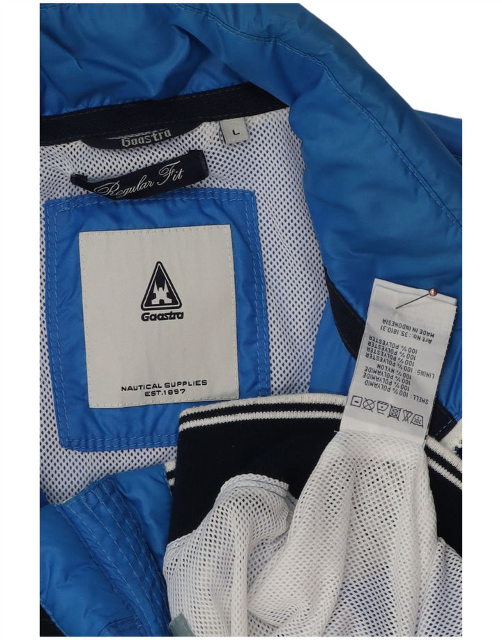 Gaastra Muška kišna jakna s kapuljačom Regular Fit UK 40 Large Blue Polyamide