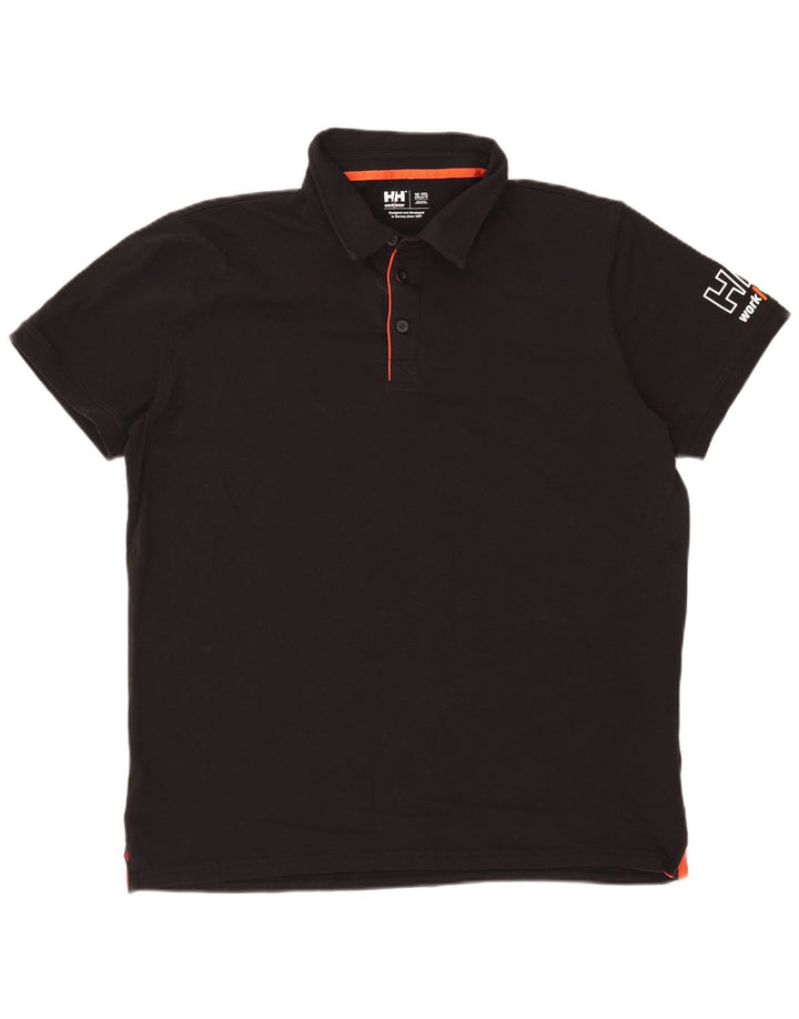 Helly Hansen muška grafička polo majica 2XL crni pamuk