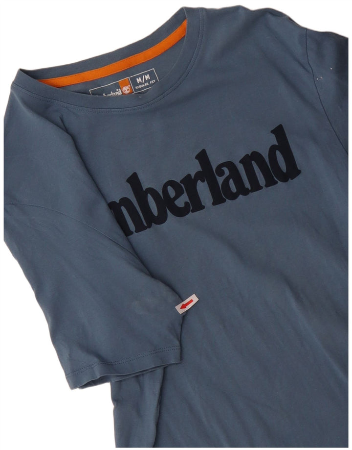TIMBERLAND Muška majica kratkih rukava standardnog kroja srednje plavi pamuk