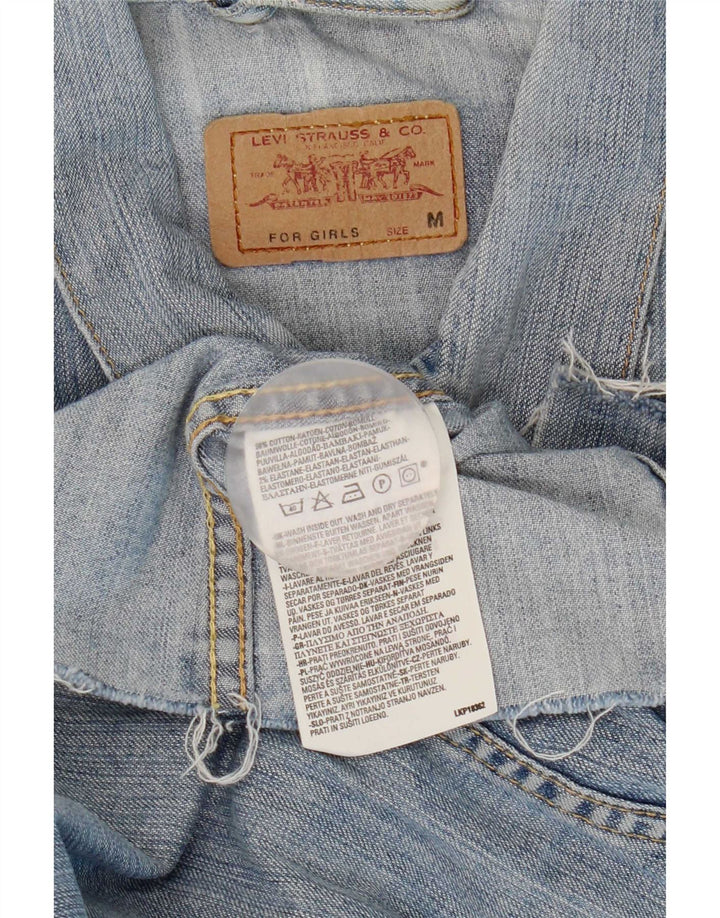 Levi's Kratka traper jakna za djevojčice 10-11 godina srednje plavi pamuk