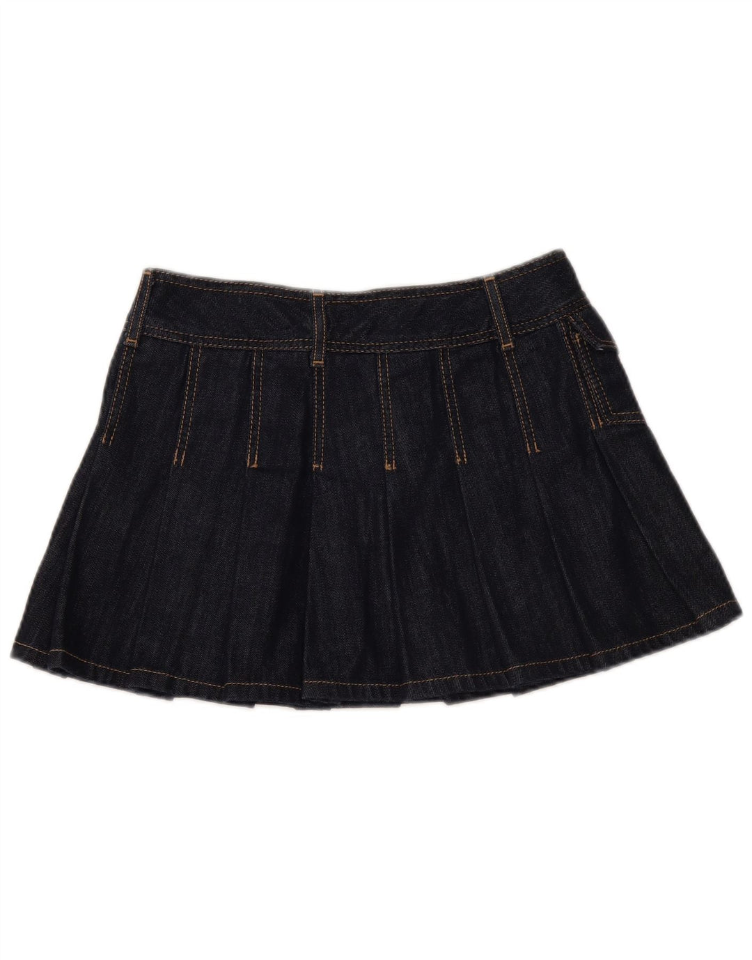 SISLEY Womens Mini Denim Skirt EU 38 Medium W30  Navy Blue Cotton