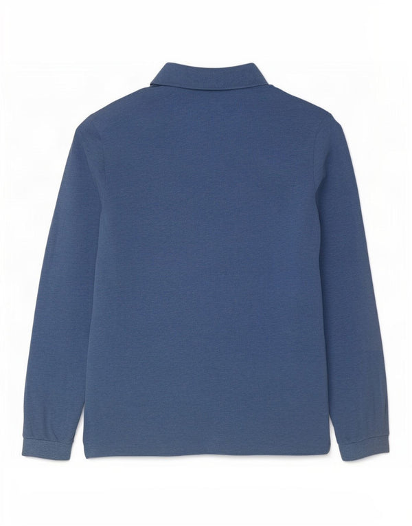 Lacoste muška klasična polo majica dugih rukava, veličina 6 XL, plavi pamuk