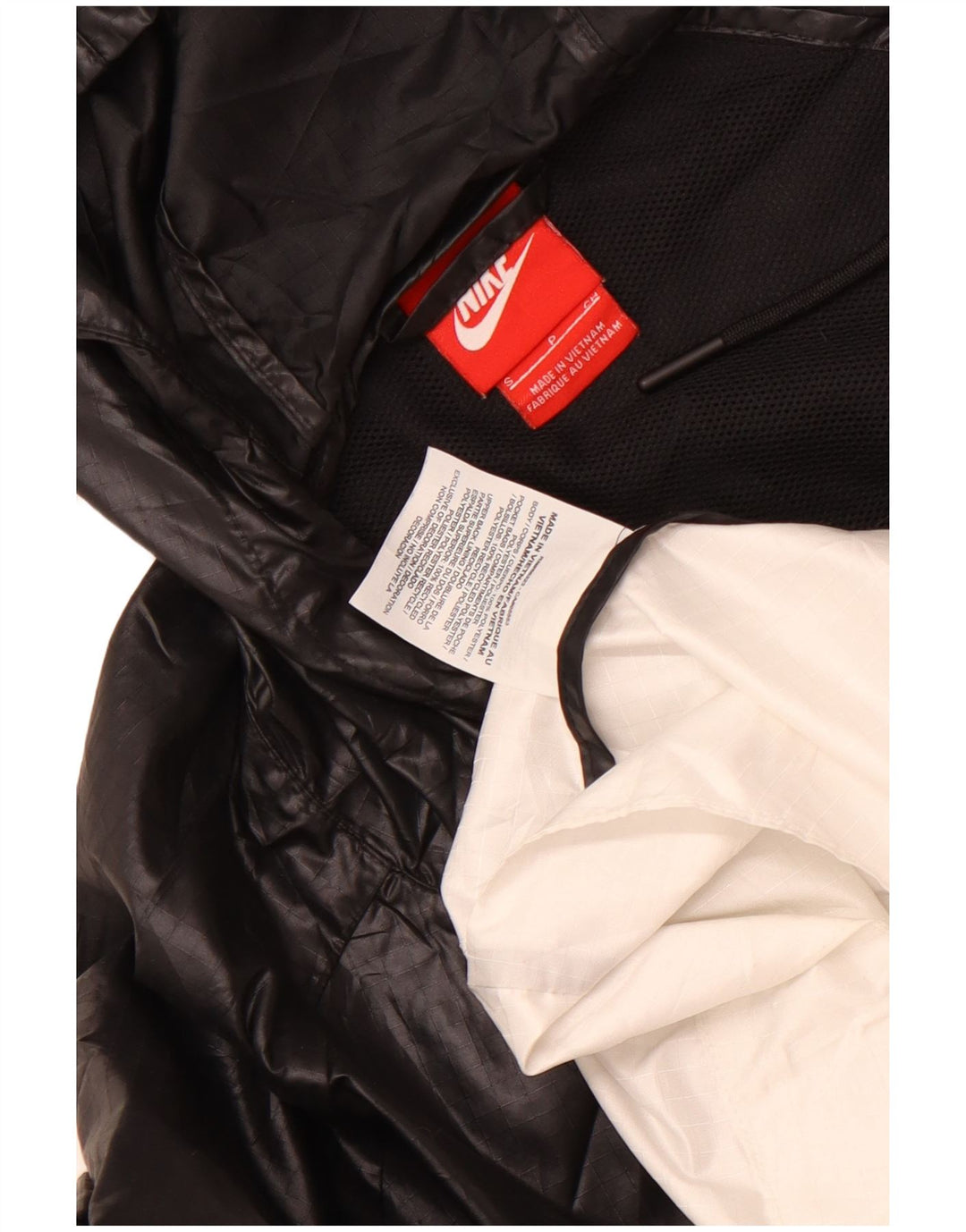 Nike ženska velika kišna jakna s kapuljačom UK 10 Small Black Colourblock