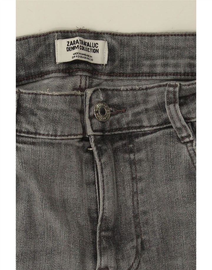 ZARA ženske uske traperice EU 40 srednje W30 L26 sivi pamuk