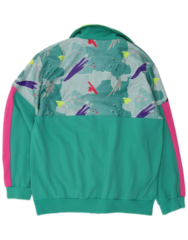 VINTAGE muška trenirka Gornja jakna velike zelene geometrije