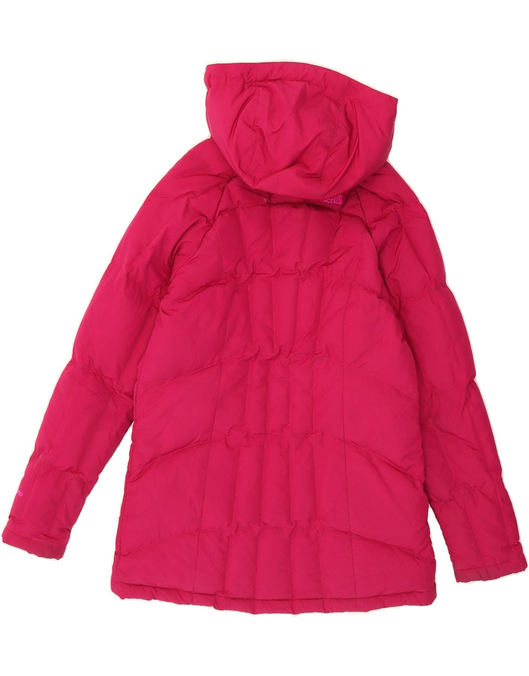 THE NORTH FACE Womens Hooded Padded Jacket UK 14 Medium Pink Polyester Vintage The North Face and Second-Hand The North Face from Messina Hembry 