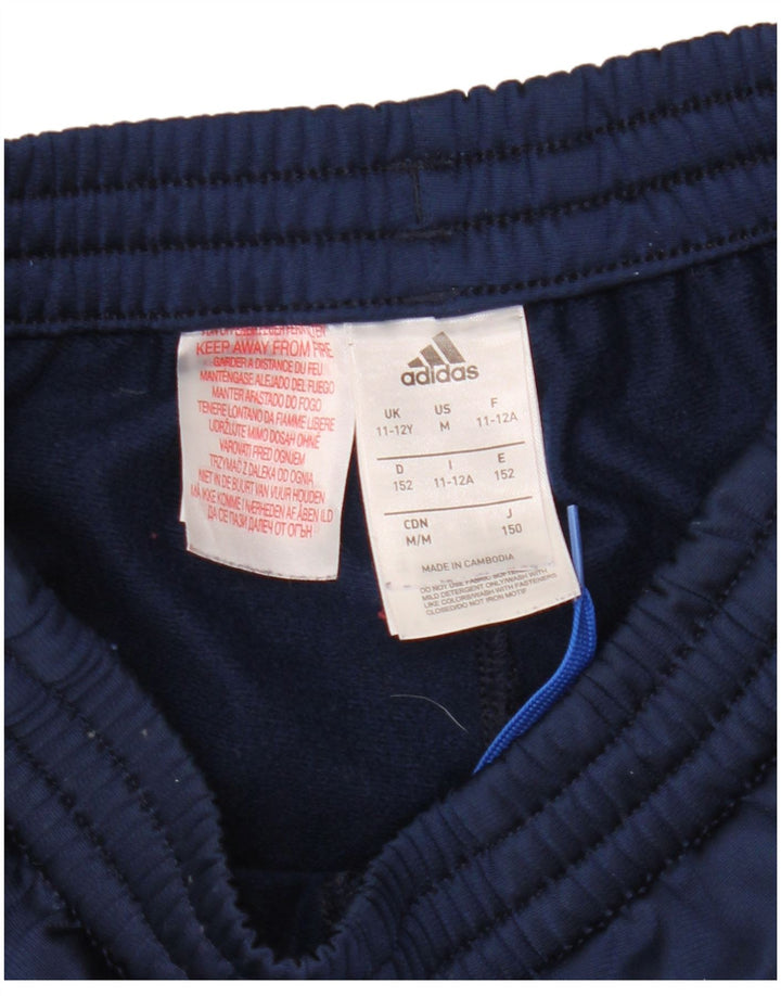 Adidas Hlače za trenirku za dječake 11-12 godina tamnoplave poliesterske