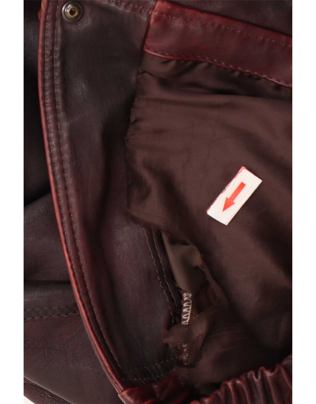 Vintage muška kožna jakna IT 50 Large Burgundy