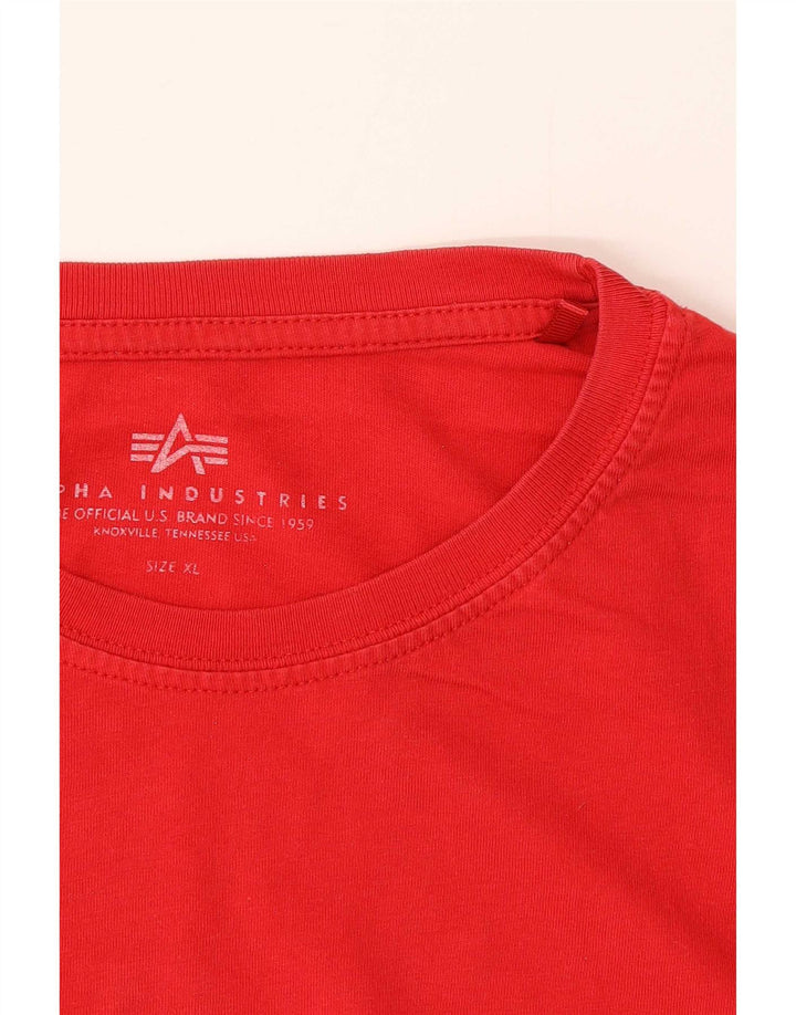 Alpha Industries Muška majica s grafičkim motivima XL crvena