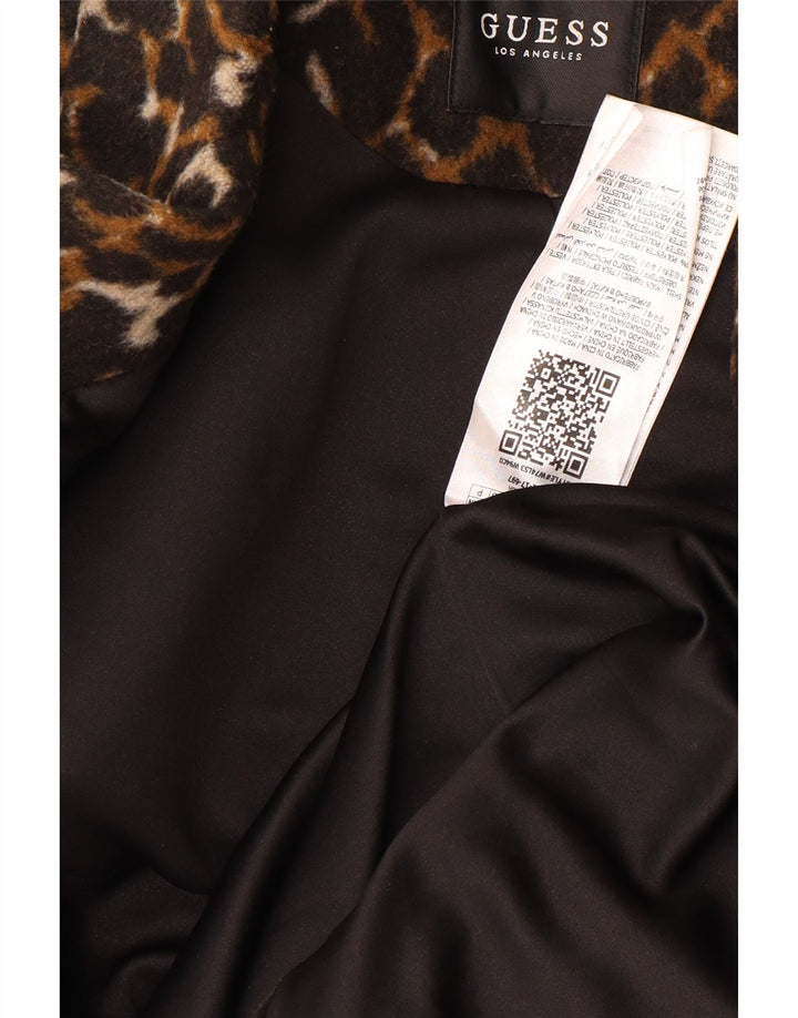 GUESS ženski kaput širokog kroja UK 6 XS s višebojnim životinjskim uzorkom