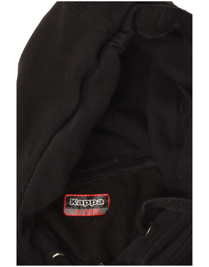 Kappa muški pulover s kapuljačom na patentni zatvarač 2XL crni