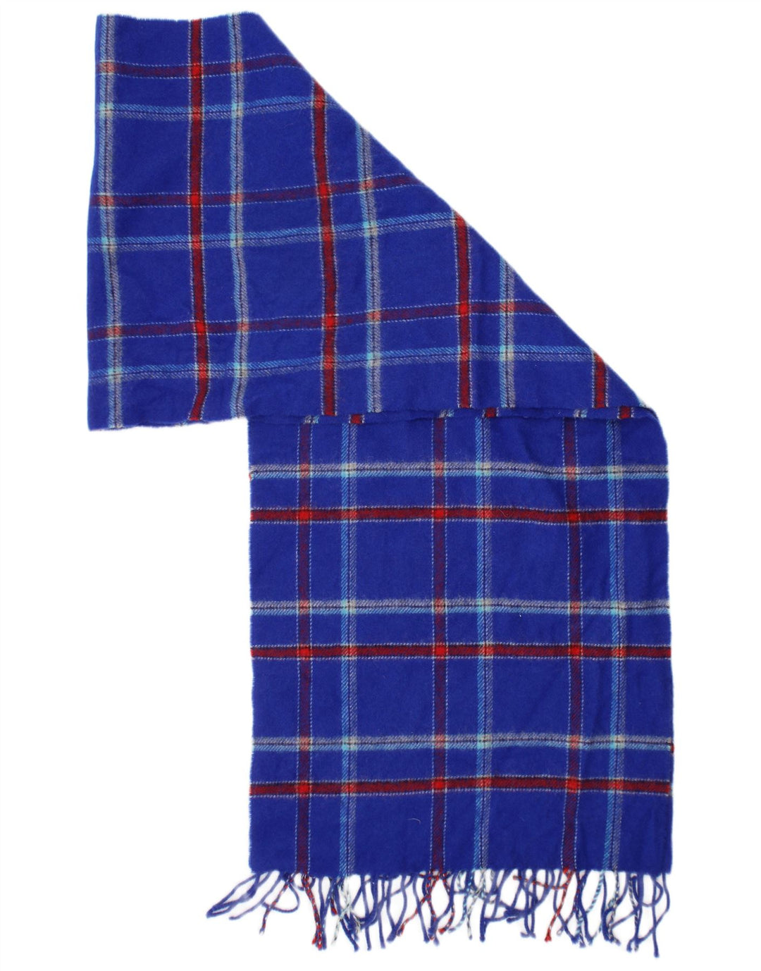 Jack Wills muški pleteni šal jedne veličine plavi karirani klasični