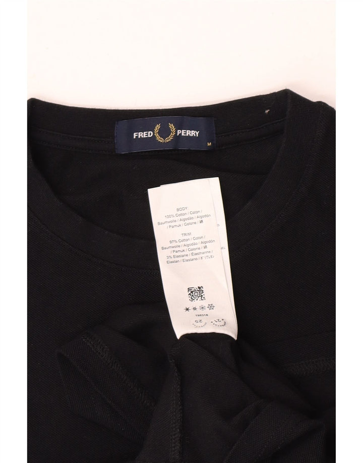 Fred Perry muška majica kratkih rukava srednje crne boje, pamuk