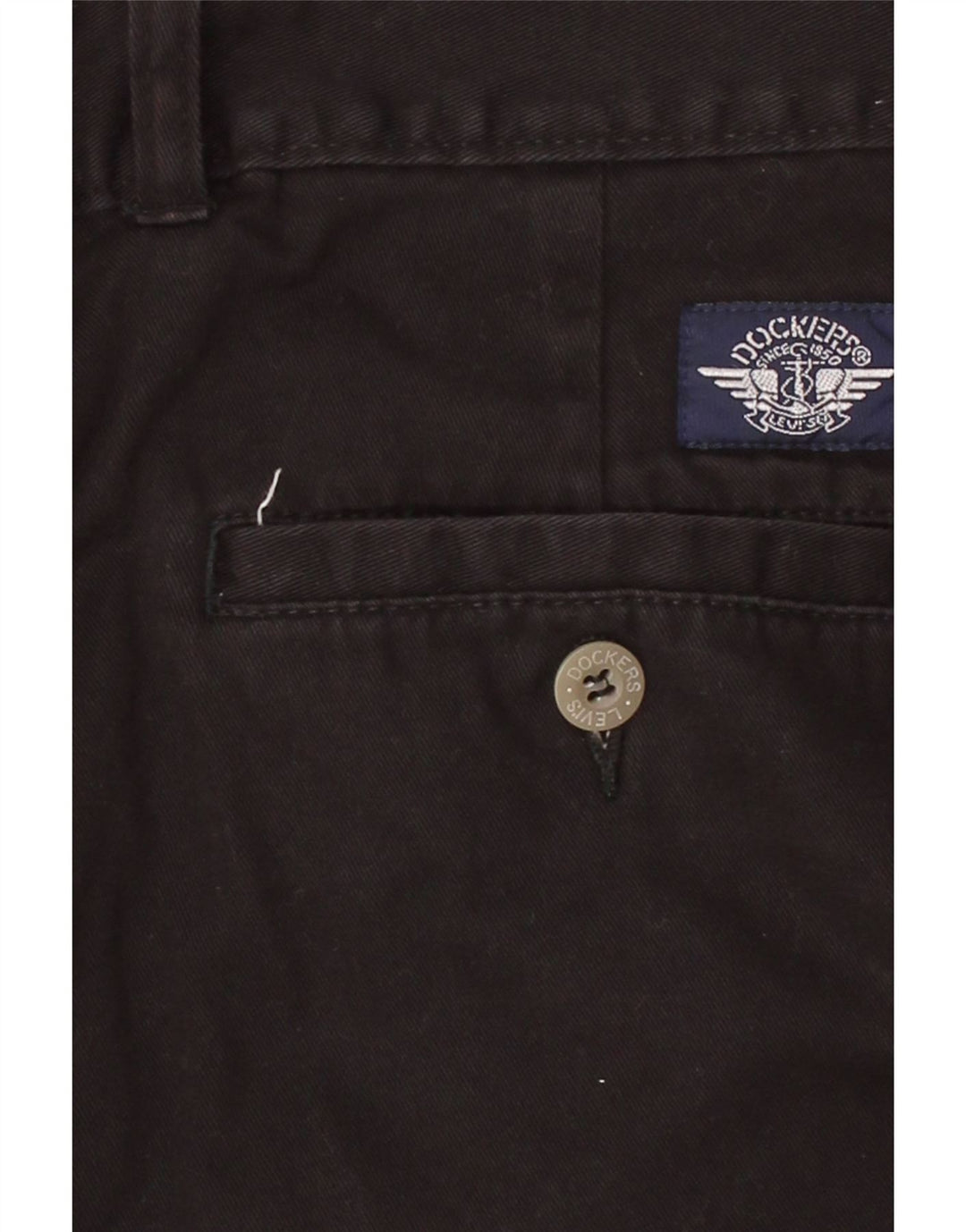 DOCKERS Mens Pegged Chino Shorts W36 Large Black Vintage Dockers and Second-Hand Dockers from Messina Hembry 