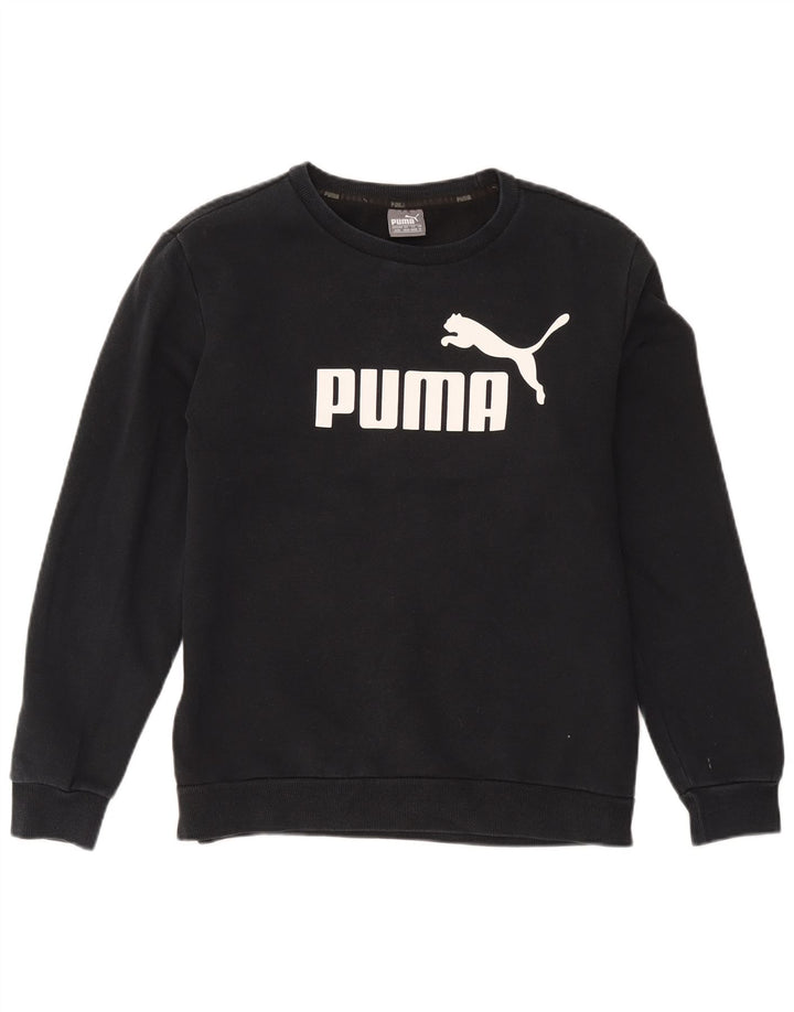 Puma muška trenirka s grafičkim motivima Srednji crni pamuk