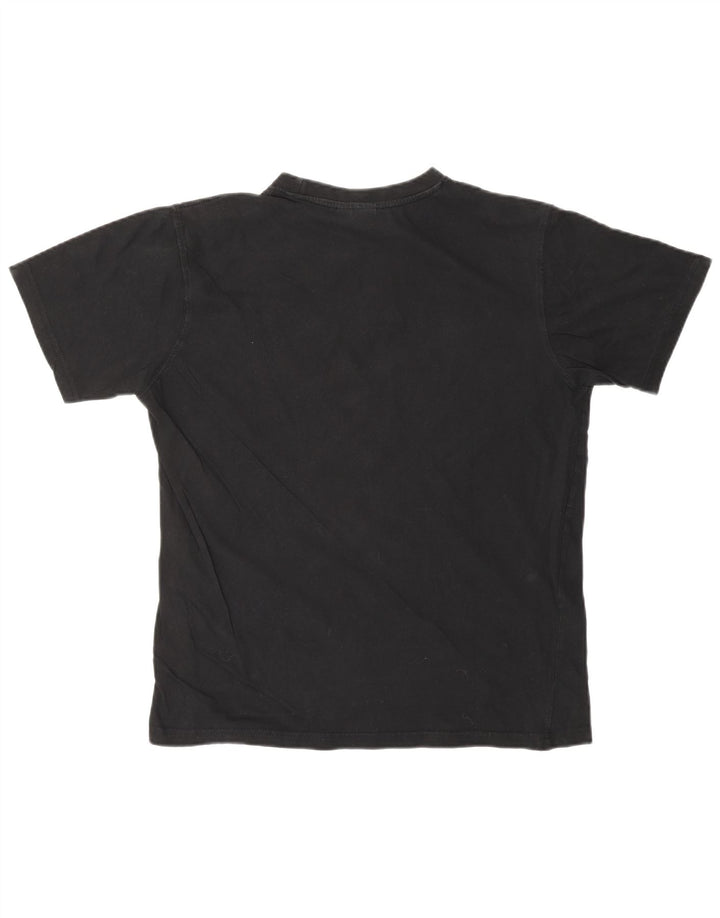 SERGIO TACCHINI Ženska majica kratkih rukava UK 14 Srednji crni pamuk