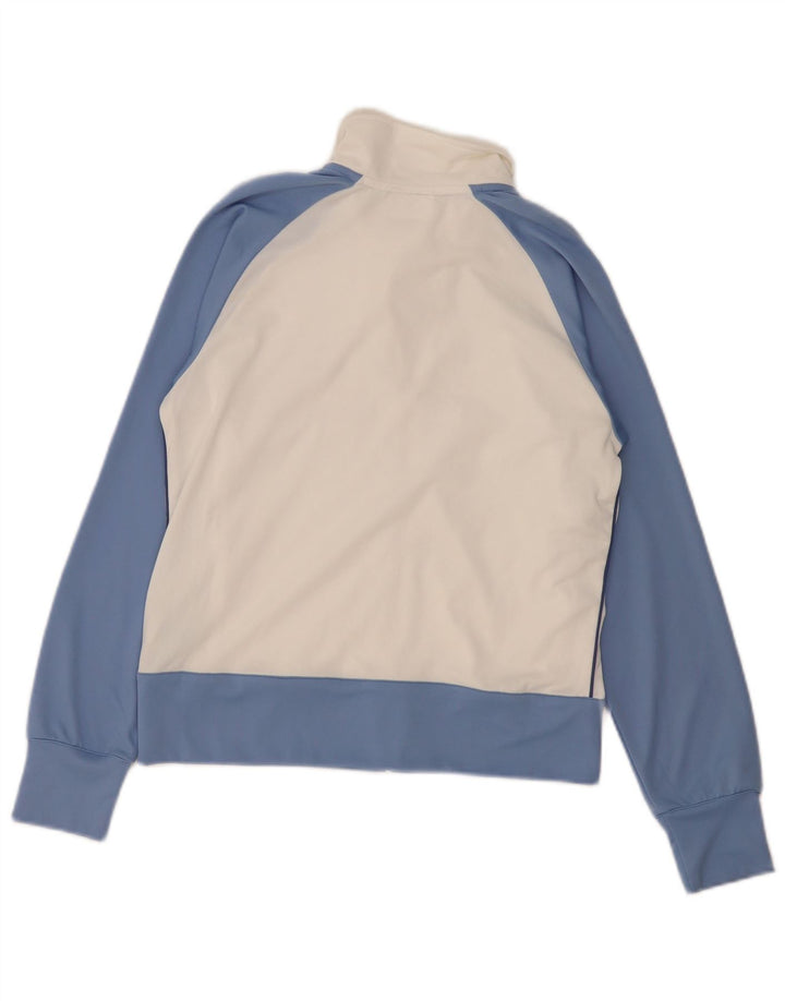DIADORA Womens Tracksuit Top Jacket UK 8 Small White Colourblock Polyester